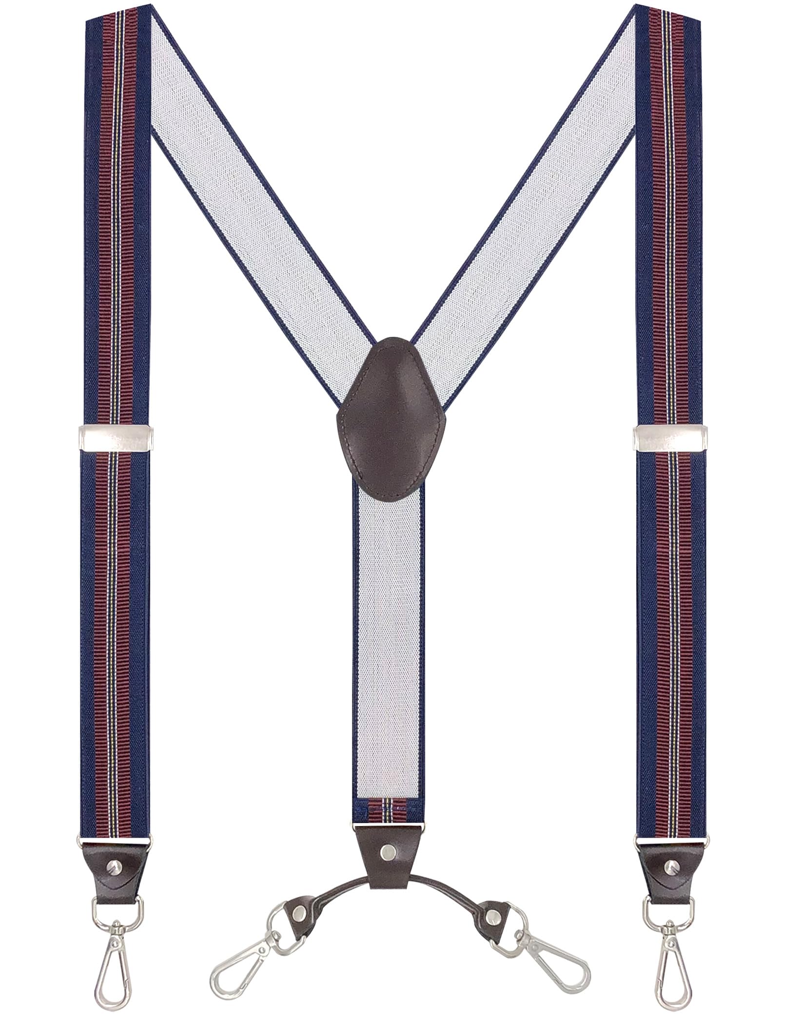 AusuklerMen's Suspenders with Swivel Hooks and Adjustable Braces, Suitable for Heavy Duty, Big and Tall, Black