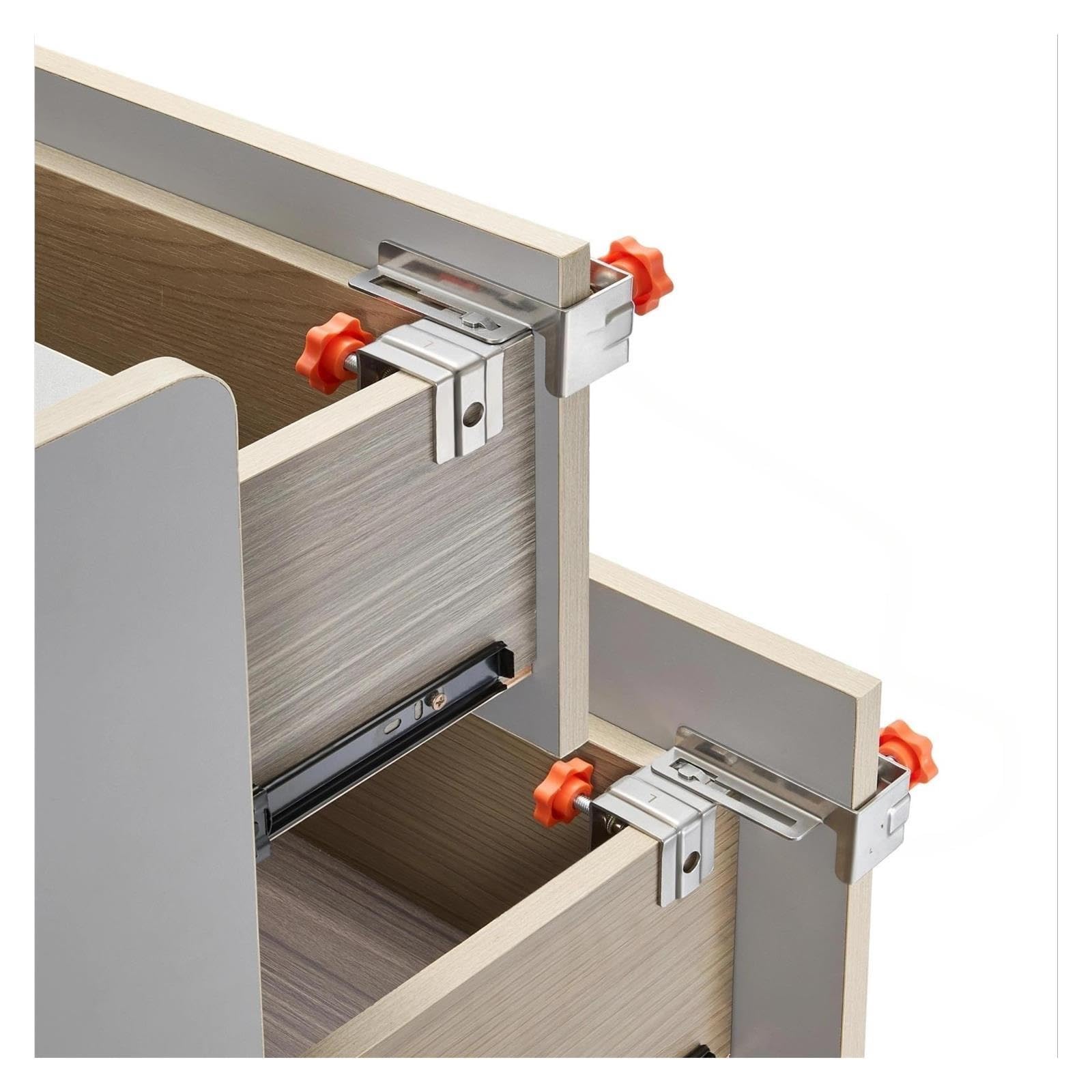 Conjunto de abrazadera ángulo acero inoxidable ajustable con bordes interiores y exteriores auxiliares