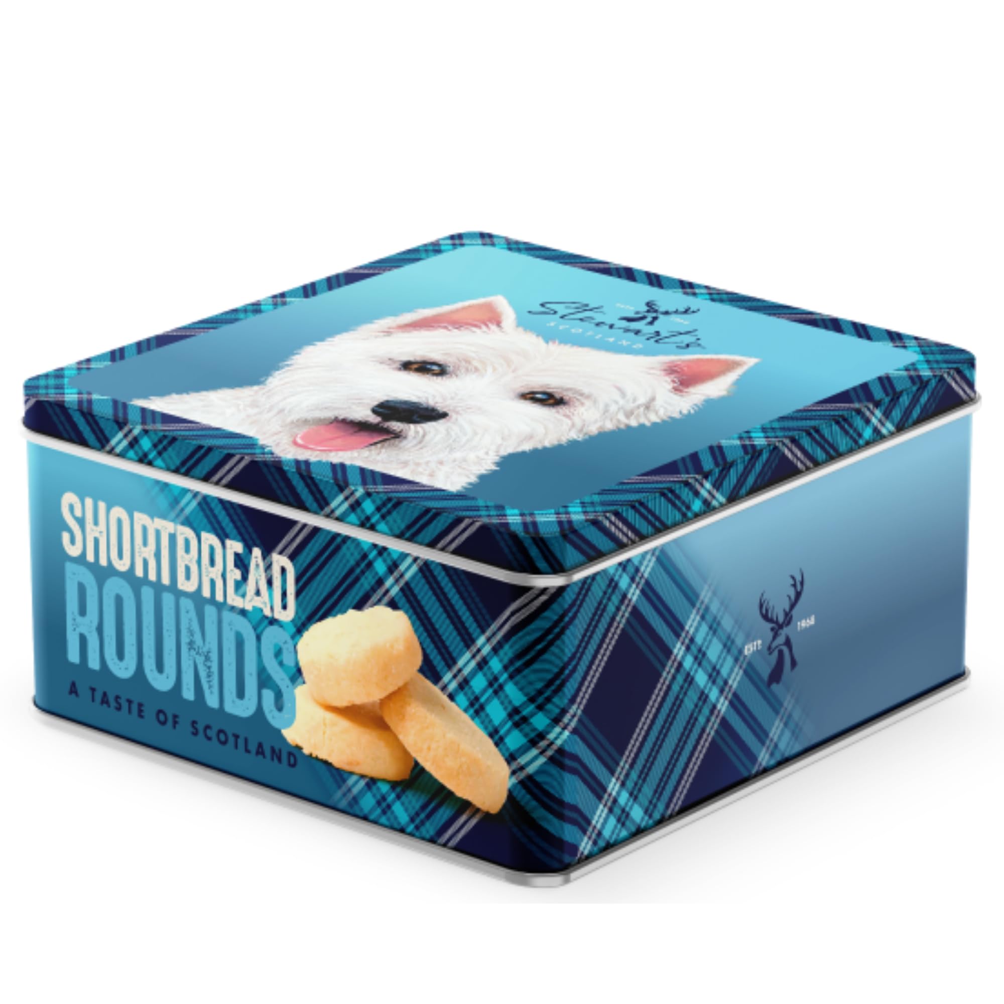 Stewart's Signature - Wallace the Westie Shortbread Tin, 125g