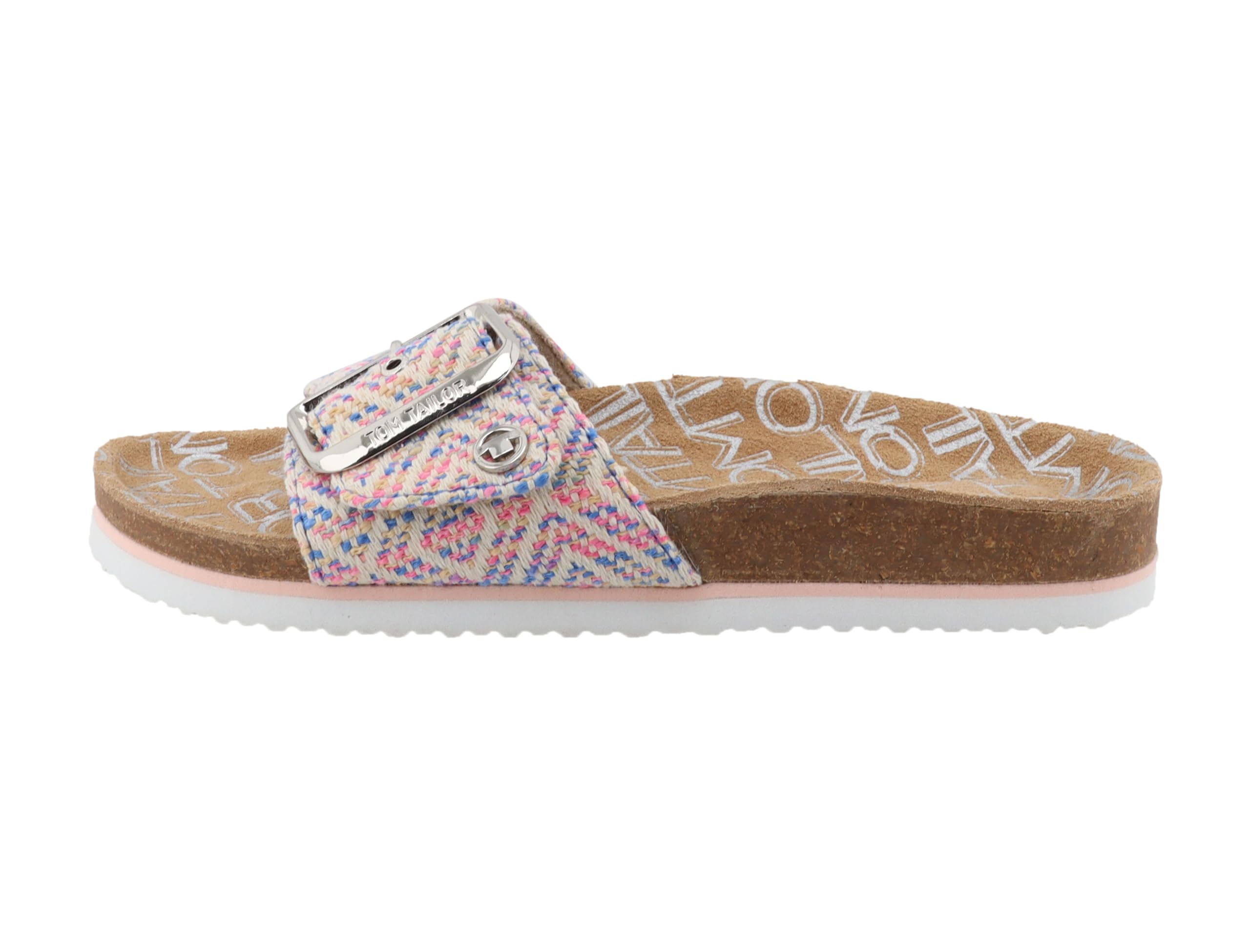 TOM TAILOR Women 5390340033 Slide Sandal, Blue Multi, 5 UK