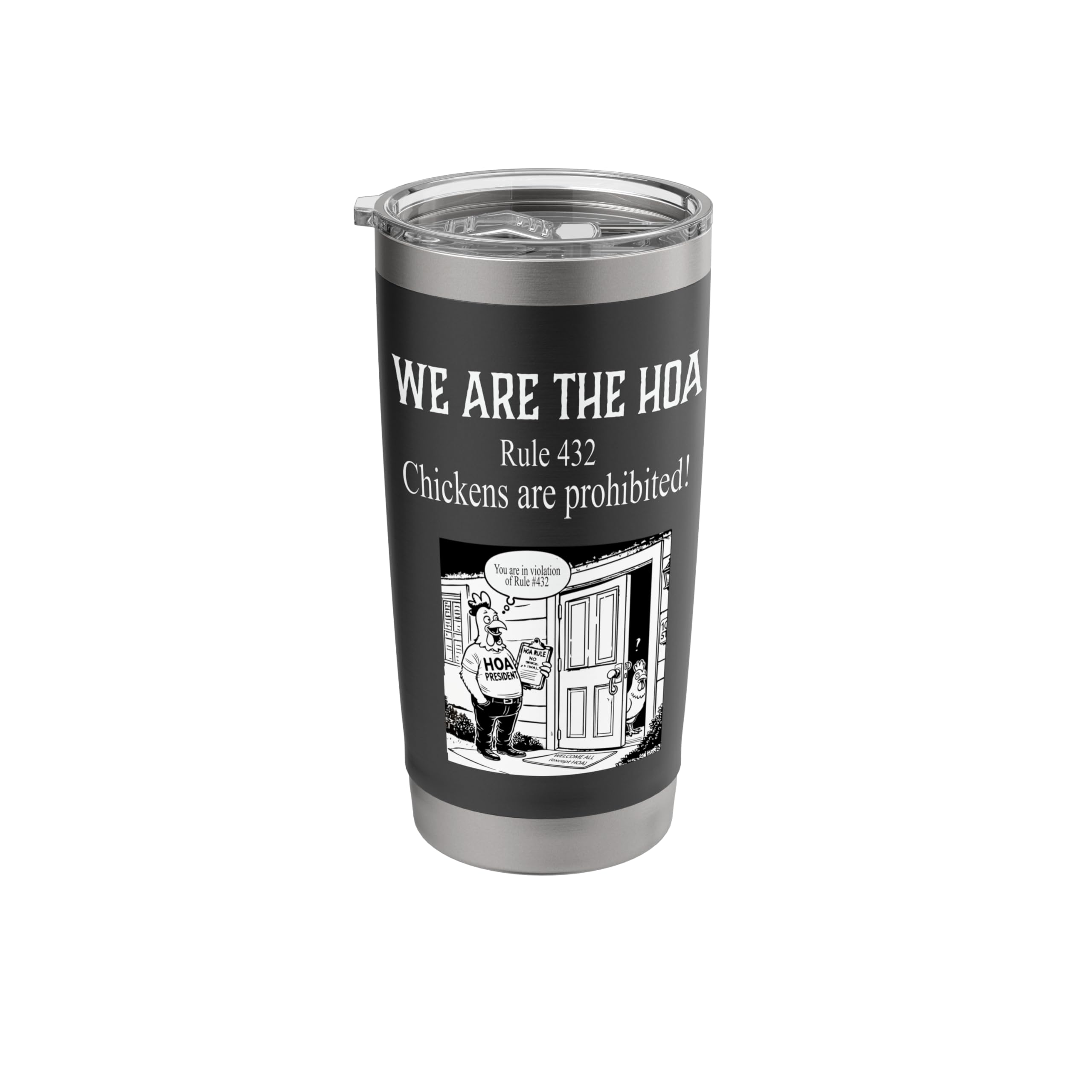 HOA POA President Board Homeowners Property Owners Assoc. Stainless Steel Insulated Tumbler