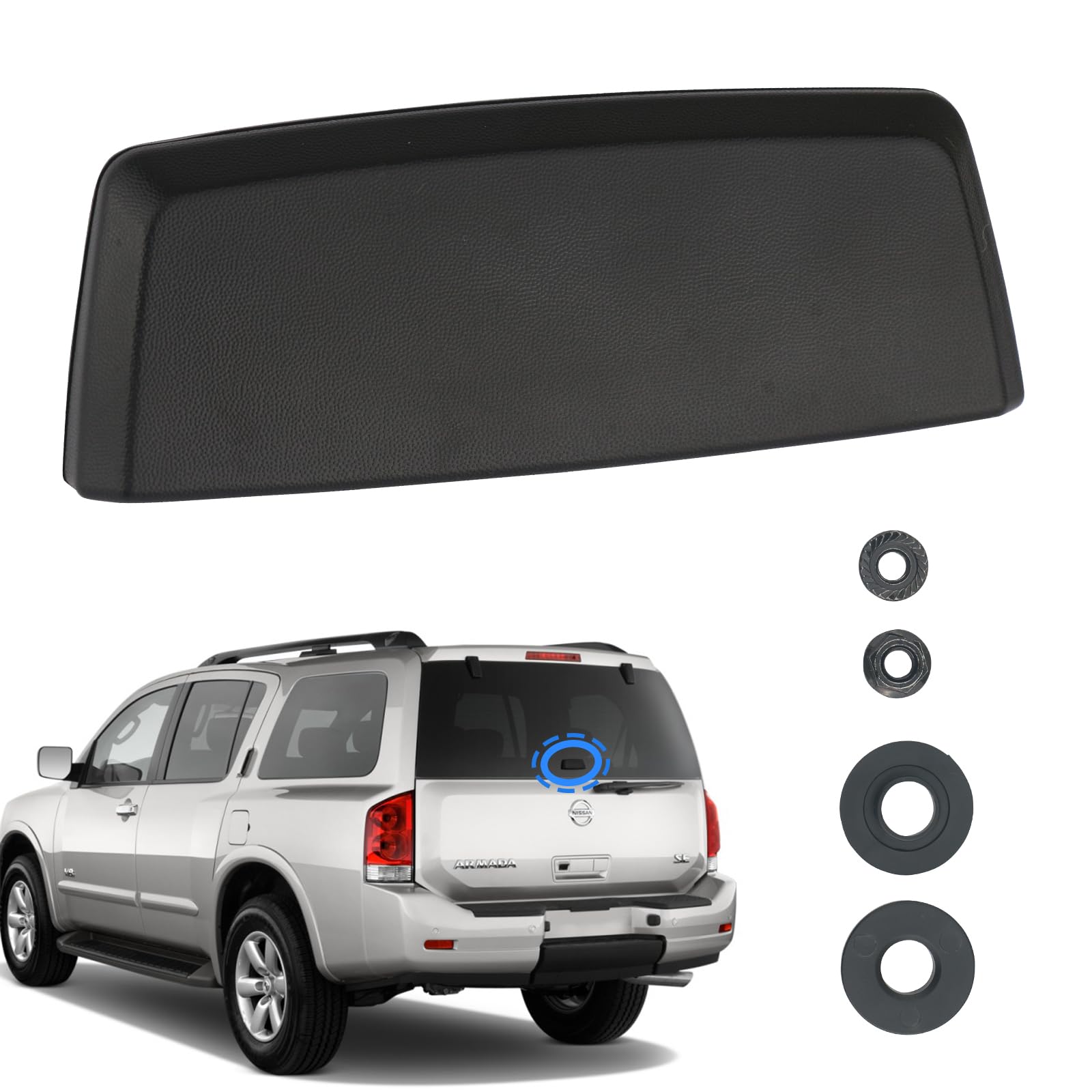 Osompar Rear Tailgate Exterior Window Glass Handle Latch