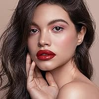 Vista 3 de Juego de 2 lápices labiales y delineador de labios, kit de delineador de labios y brillo de labios para mujeres, lápiz labial mate y lápiz labial