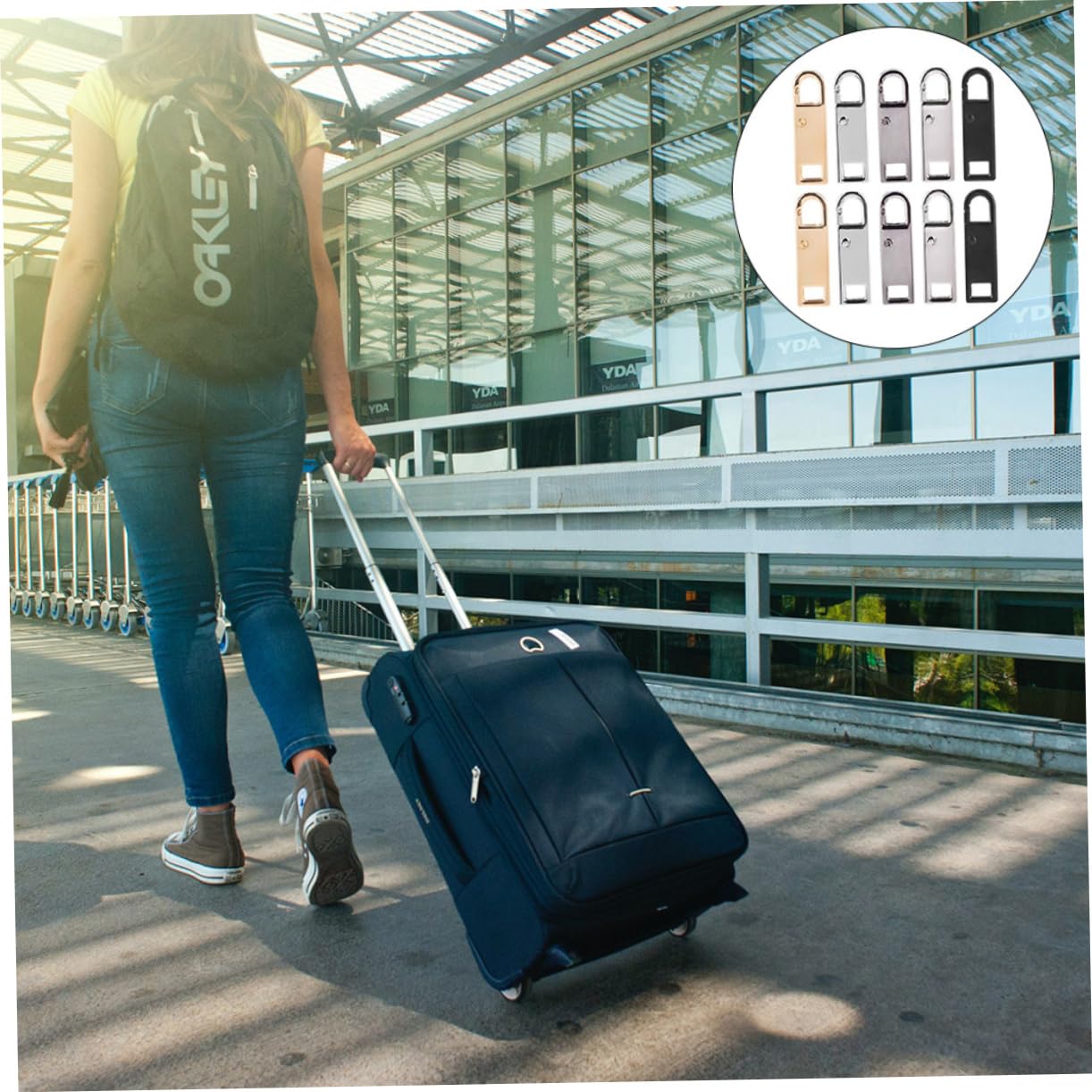 Operitacx 60piezas Tiradores Desmontables Para Accesorios De Reemplazo Para Equipaje y Mochilas Multiusos