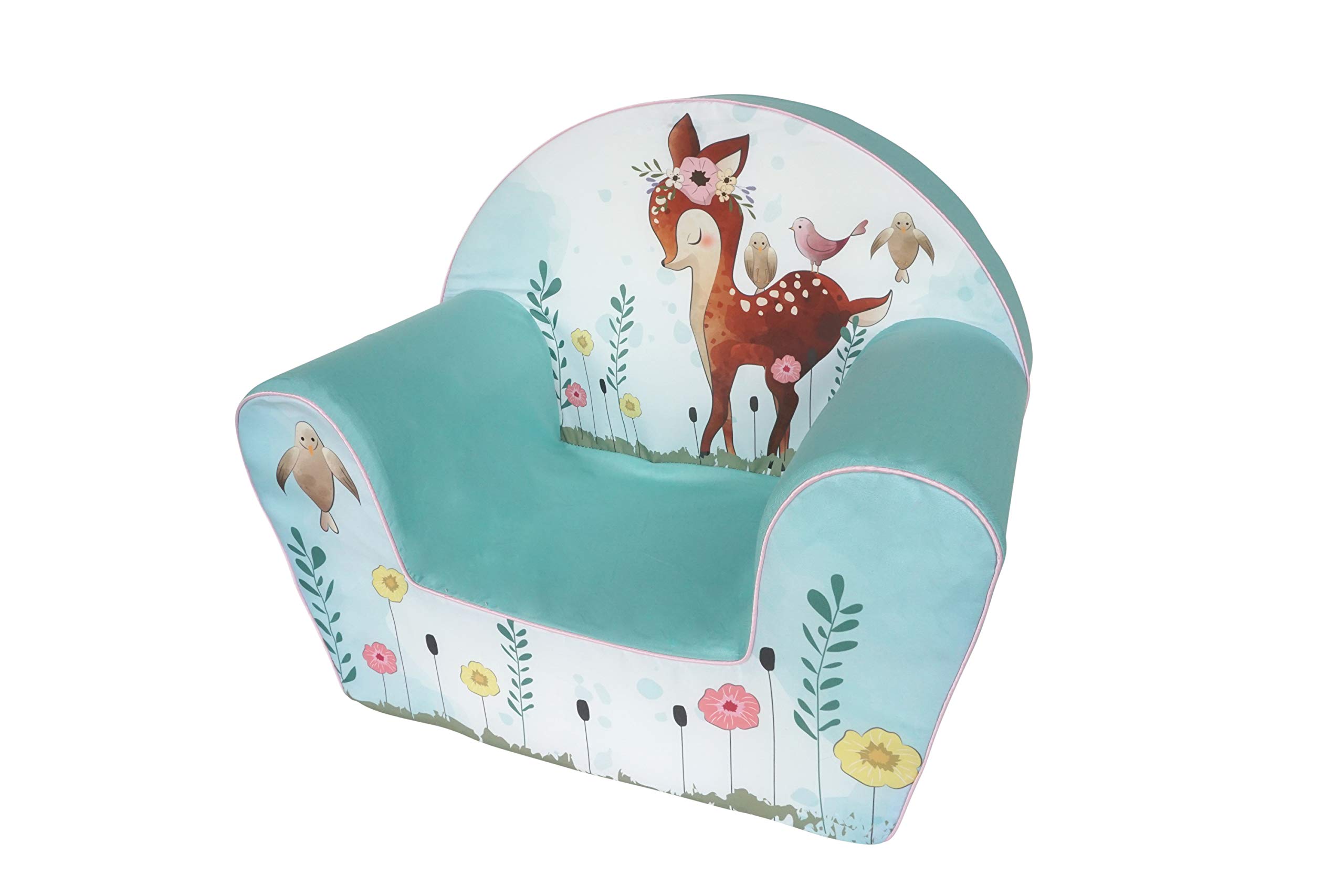 Knorrtoys Fawn Sillón Infantil Estable Algodón Turquesa