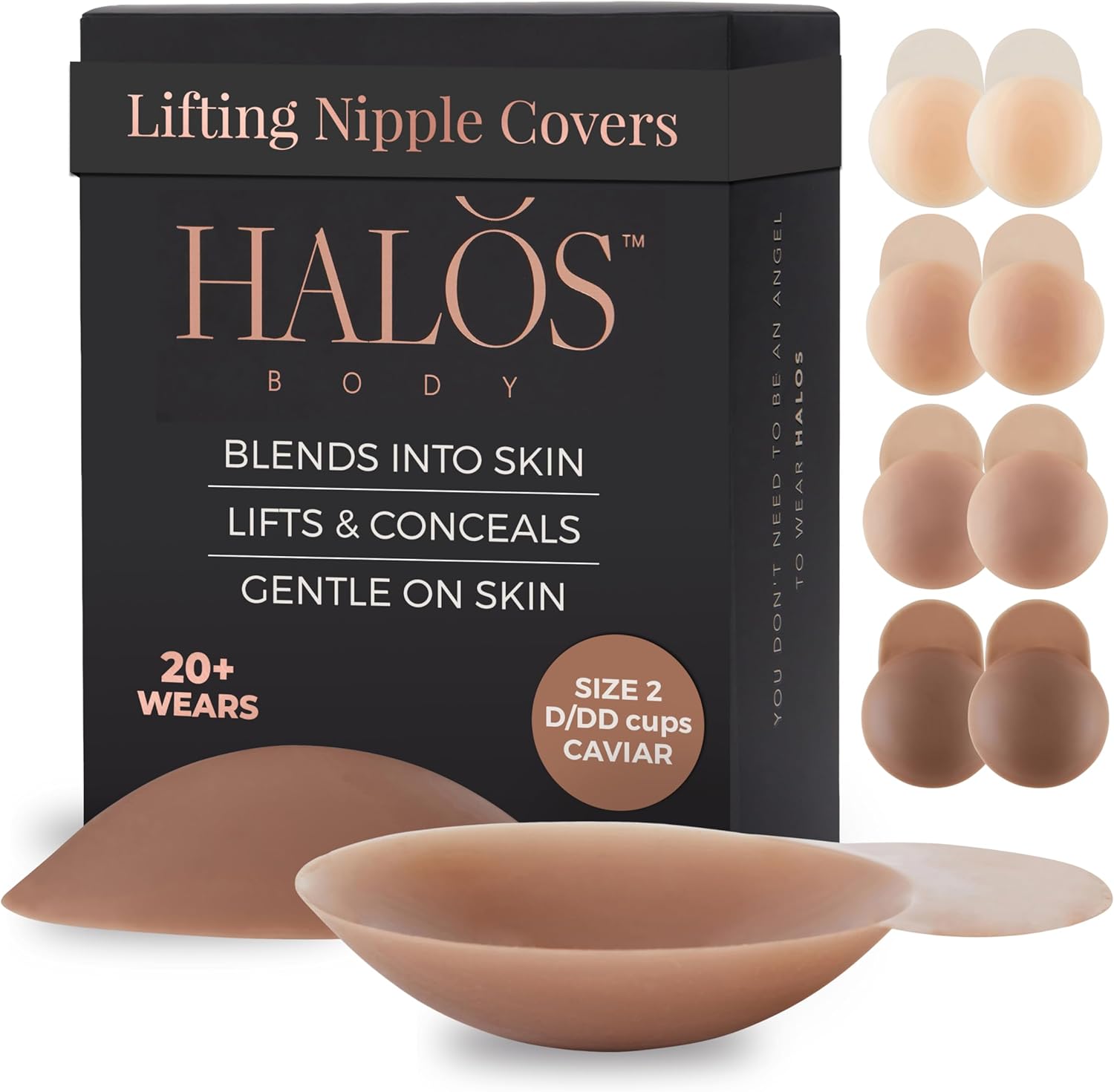 Silicone Nipple Covers with Lift – Reusable Sticky Pasties for Women – Seamless Coverage for A–DD Cup Sizes