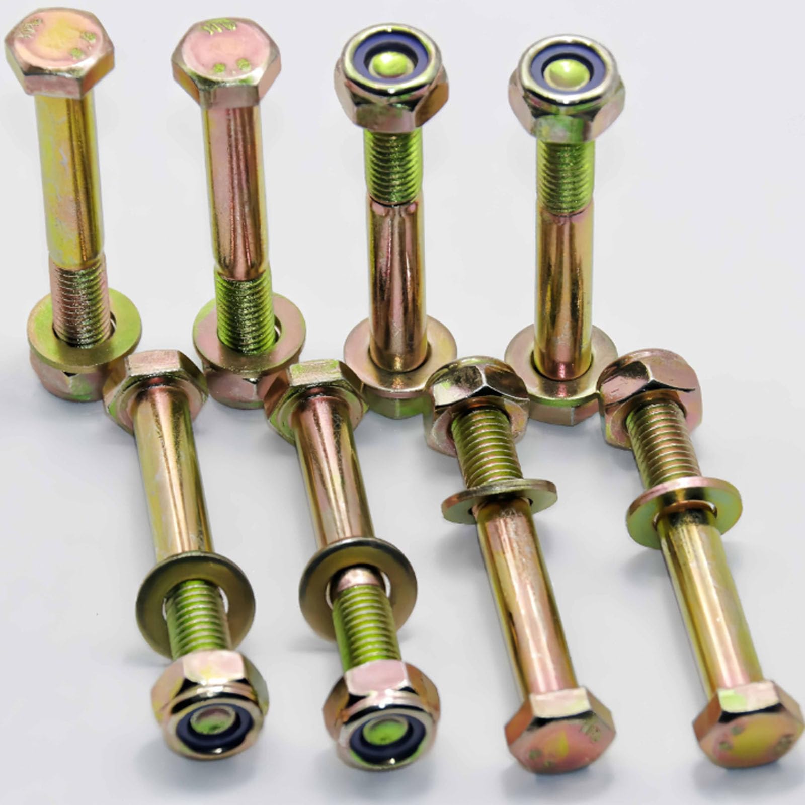 TOP-VIGOR 4Pcs M10 x 70mm Hex Head Screws Bolts, Nuts, Flat & Lock Washers Kits - Image 4