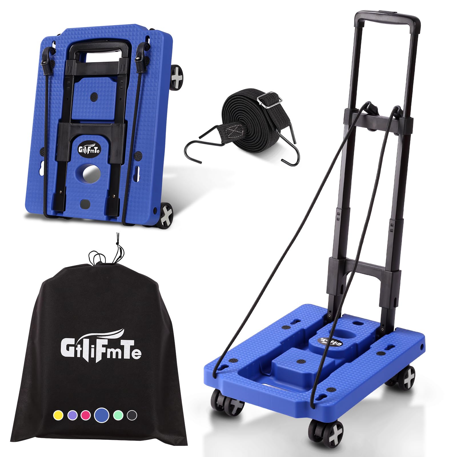 Foldable Hand Truck - Lightweight Luggage Cart -16