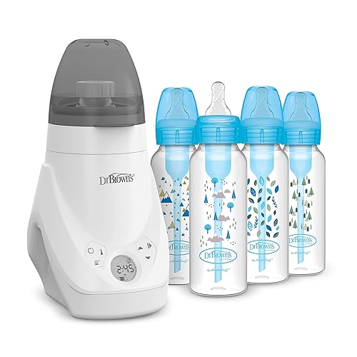 Miniatura 20 de Dr. Brown’s Deluxe Baby Bottle Warmer and Sterilizer For Bottles and Baby Food Jars with Anti-Colic Options+ Baby Bottles 4 oz Level 1 Slow Flow