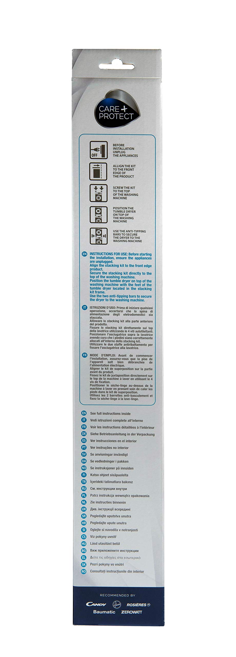 CARE+PROTECT Stacking Kit for Wachine Machines and Dryers, STANDARD