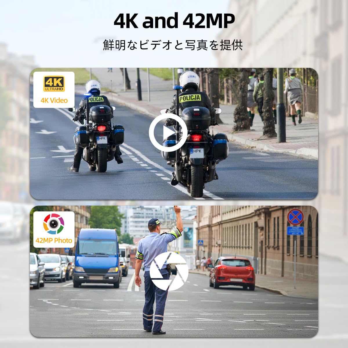 Amazon | CAMMHD F6 4K品質 ボディカメラ 32G 防犯カメラ 3400mAh 12