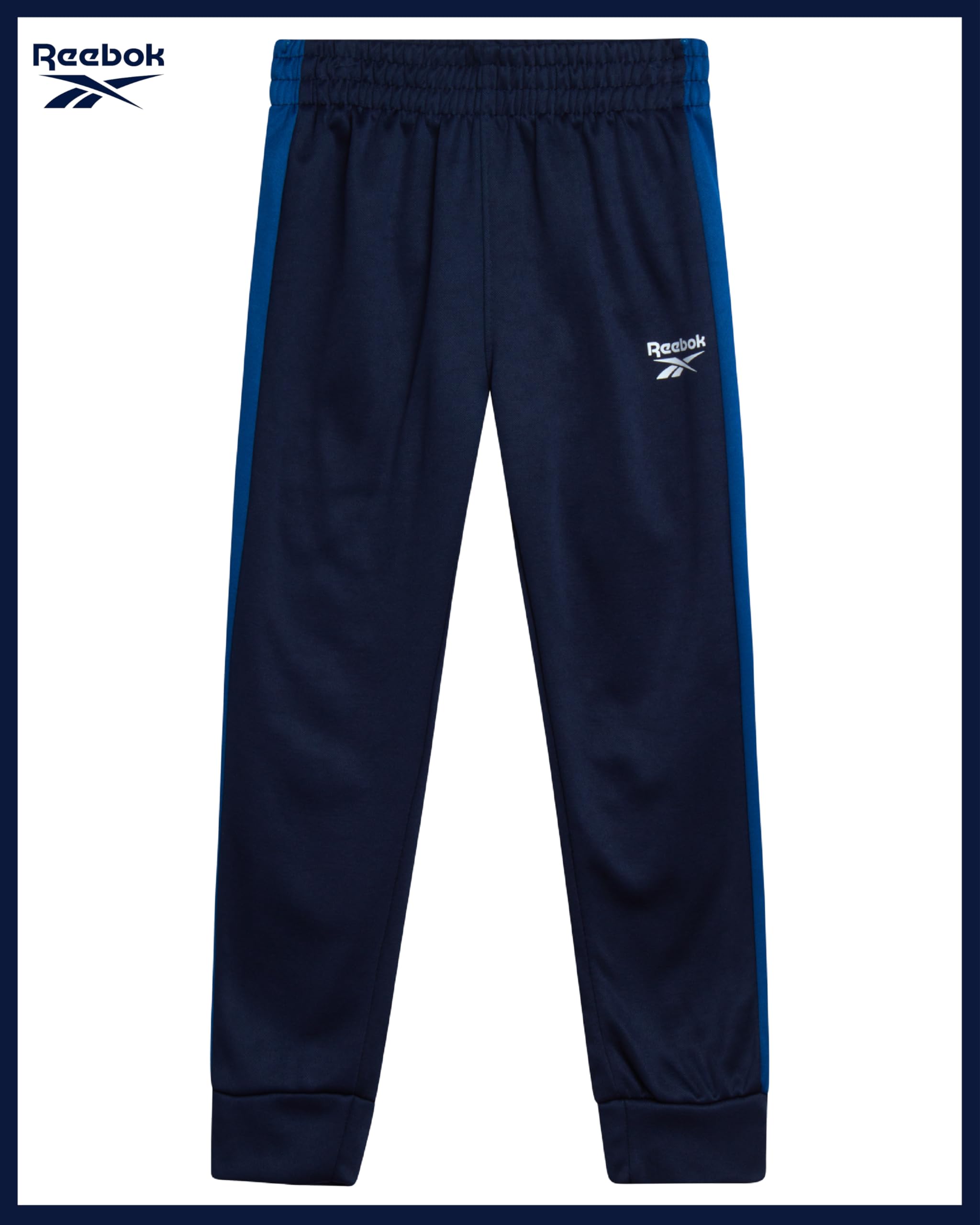 Reebok Set di 3 pantaloni da bambino, con giacca a maniche corte e pantaloni da jogging per neonati e ragazzi