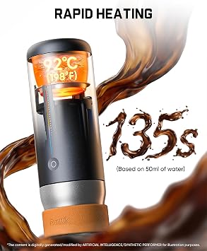 Fanttik Cafein 11 Portable Espresso Maker, 20 Bar Coffee machine with USB-C