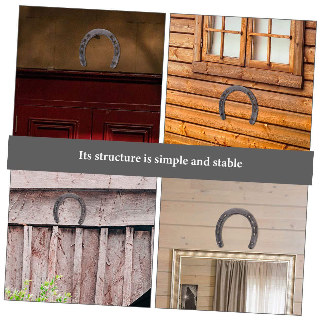 Decorazione Parete Metallica Con Ferro Di Cavallo E Cowboy | Arredo Rustico Occidentale Per Casa E Giardino | WAIU