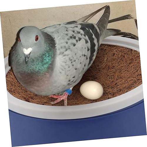 Miniatura 7 de SECFOU 6 juegos de jaulas de huevo de paloma para loros, accesorios de hámster, periquito de cría de palomas, cuenco de anidación de palomas, cuenco