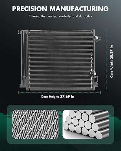 Vista 132 de SCITOO Aire acondicionado condensador compatible con Chevrolet, para modelos GMC - Silverado 2500 HD 2015-2019 - Sierra 2500 HD 2015-2019 - 6.0L