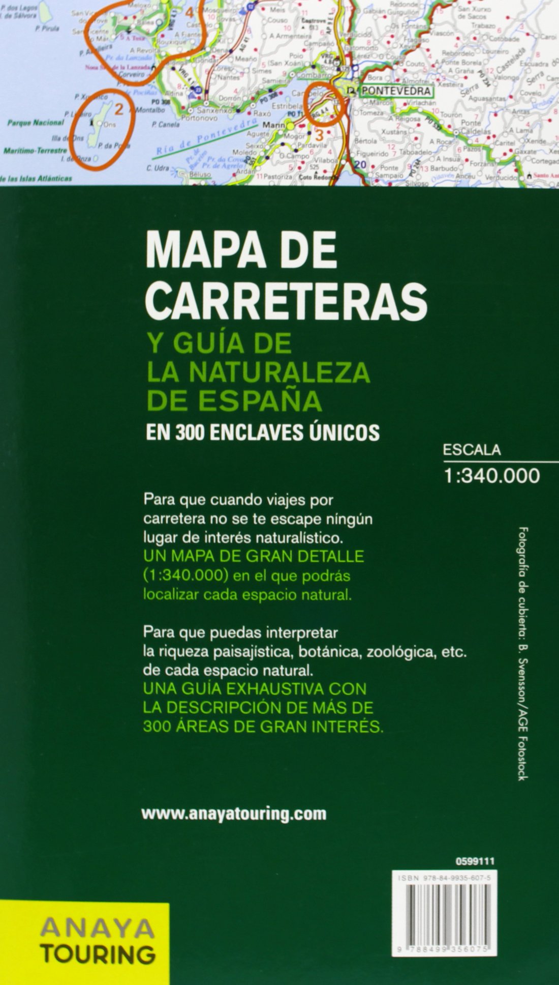Mapa de Carreteras y Guía de la Naturaleza de España 1:340.000 - 2014 (Mapa Touring)