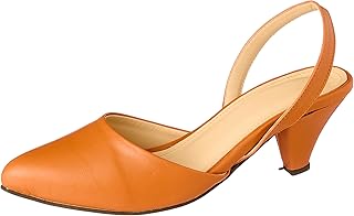 Leather 3cm kitten heel pointy toe slingbacks