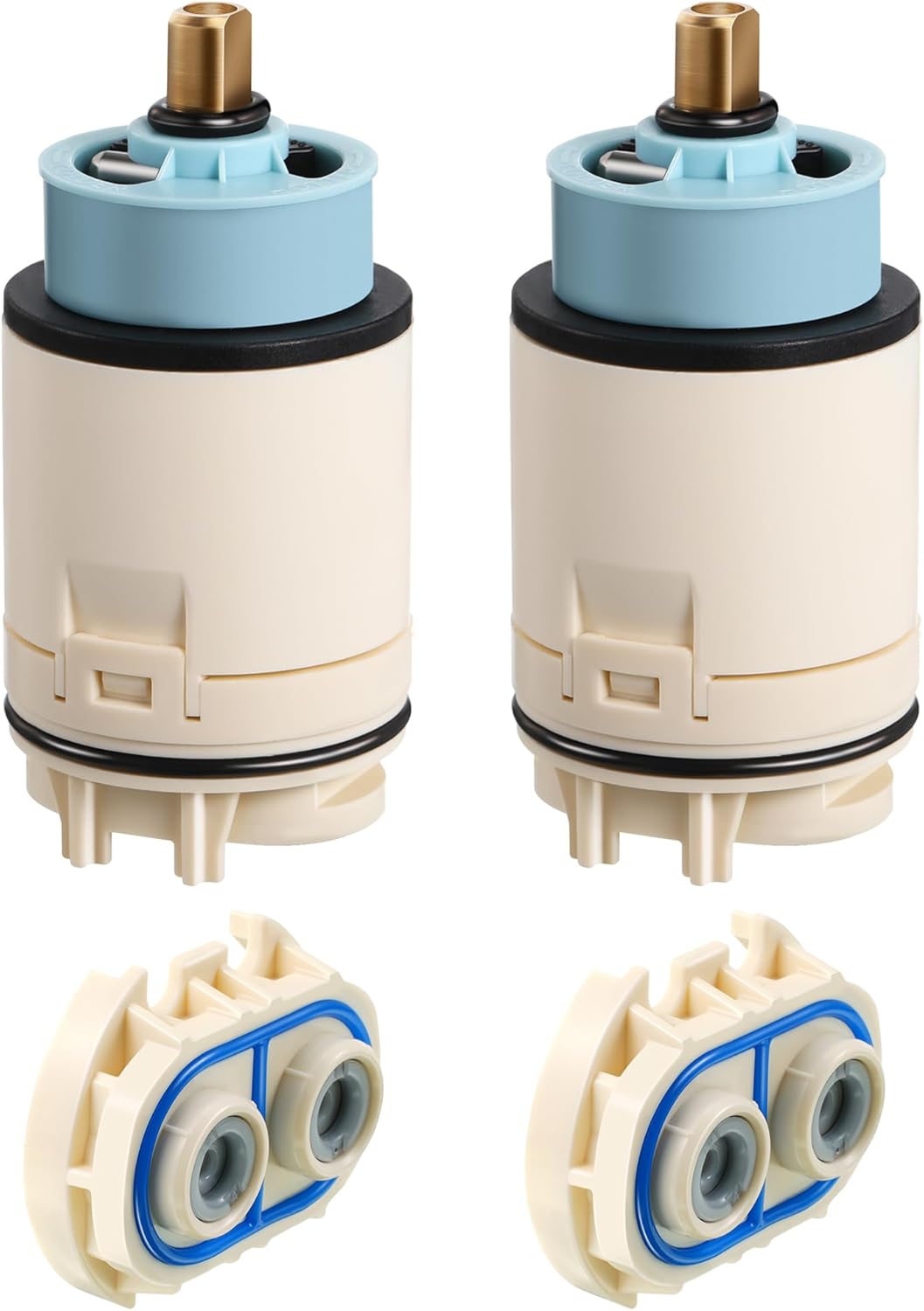 Dreyoo Single Function Pressure Balance Cartridge Replacement for RP70538/RP73625, Shower Cartridge Compatible with Peerless/Delta Single Handle Tub/Showers Faucet (Check Valve Included) (1 Pack)