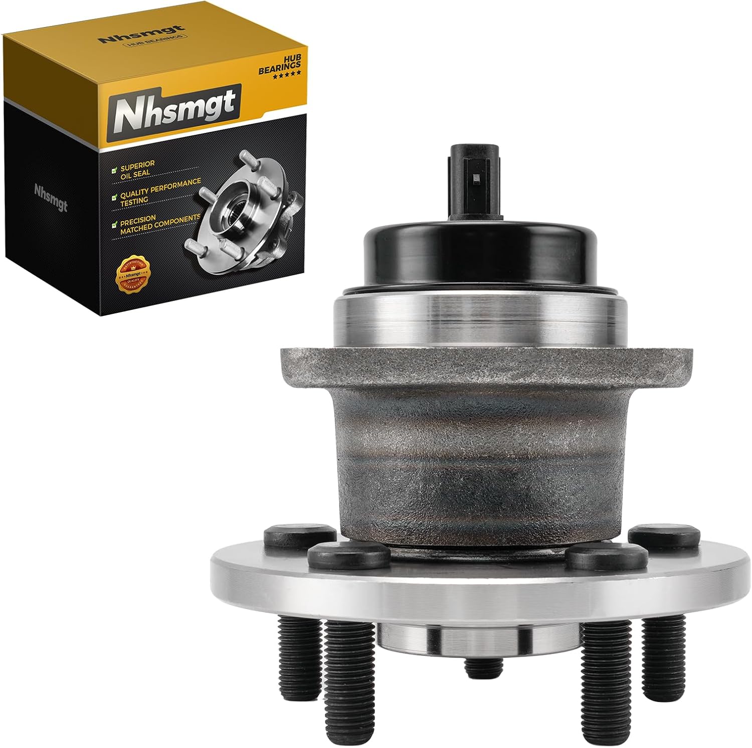 512403 Rear Wheel Bearing Hub Assembly with 5 Lugs Fit for Pontiac Vibe 2009-2010, for Toyota Corolla 2009-2019, Matrix 2009-2013, with ABS
