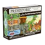 Prehistoric Dino Bandages - The Amazing First Aid Dinosaurs That Hug! T-Rex, Triceratops, Sabretooth Tiger and Prehistoric Shark Dinosaur - Fun Adhesive Cartoon Bandages. 100 Ct Box