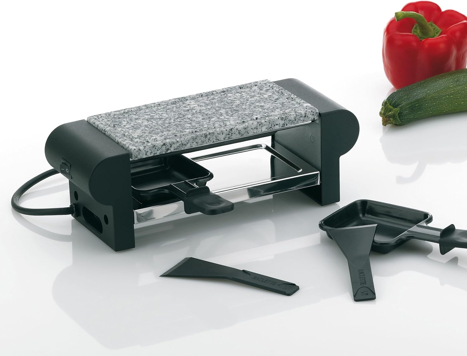 kela 66493 ‘Splügen’ Raclette Table with Black Granite for 2 People