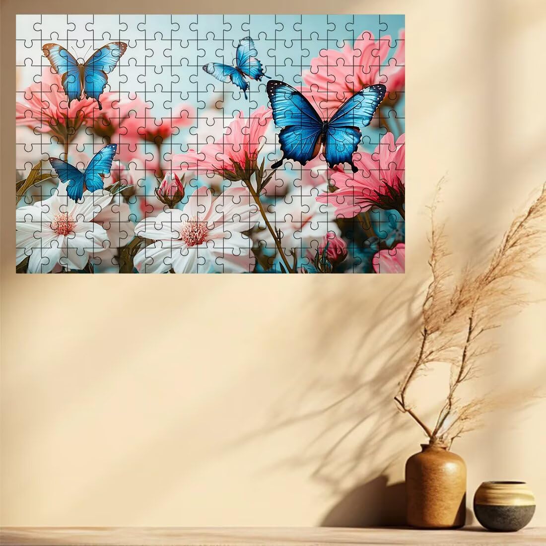 Puzzle 2000 elementów kwiat, puzzle motyl dla dorosłych, klasyczne puzzle gry edukacyjne do aktywności rodzinnej, najwyższej jakości drewniane puzzle z pudełkiem na prezent dla mężczyzny, prezent dla