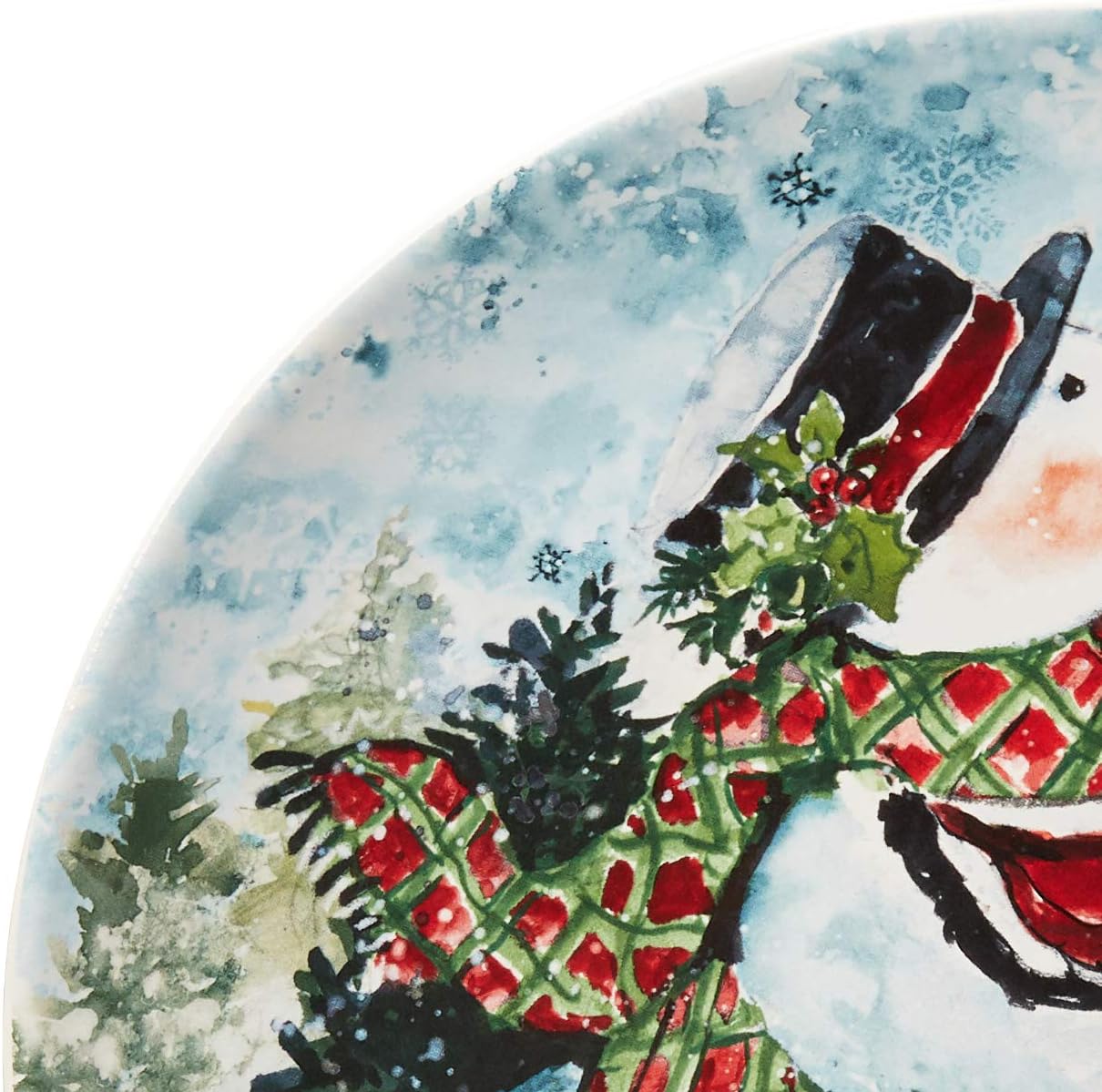 Watercolor Snowman 16pc Dinnerware Set, Service for 4