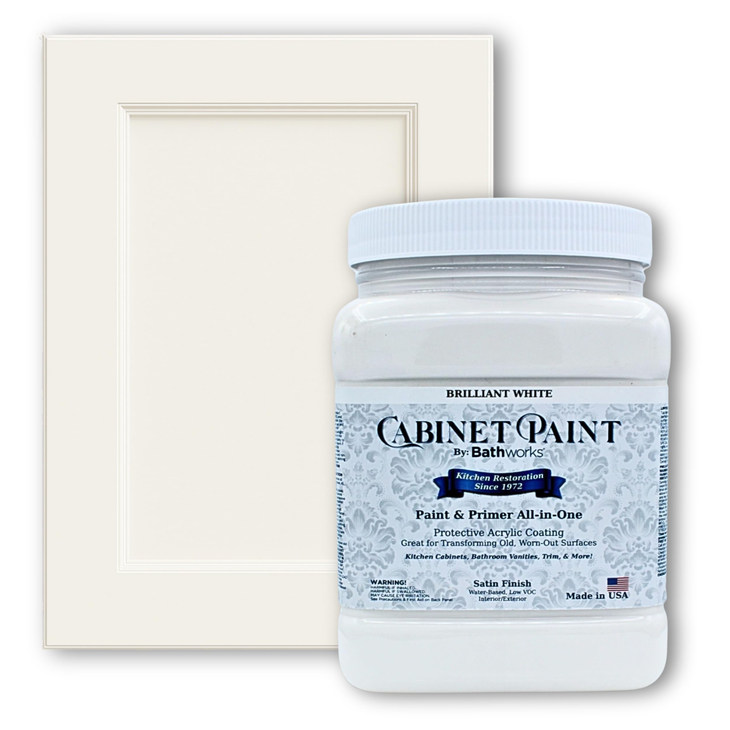 Bathworks Kitchen Cabinet Paint Brilliant White