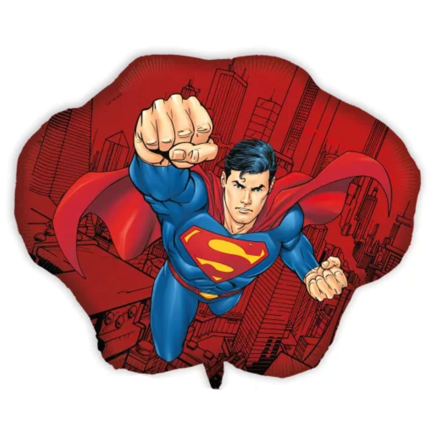 Procos - Supersized Foil Balloon Superman Dc, Balloon for Air Or Helium Filling, Gift, Decoration