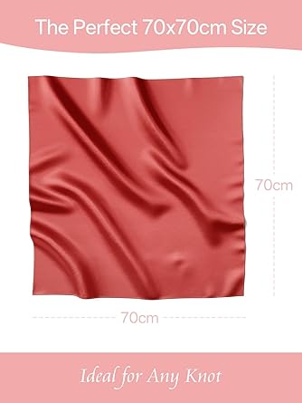 Licht Zijden Dames Sjaaltje, Elegante en Veelzijdige Sjaal als Bandana of Hoofddoek voor Dagelijks Gebruik, Kantoor en Reizen