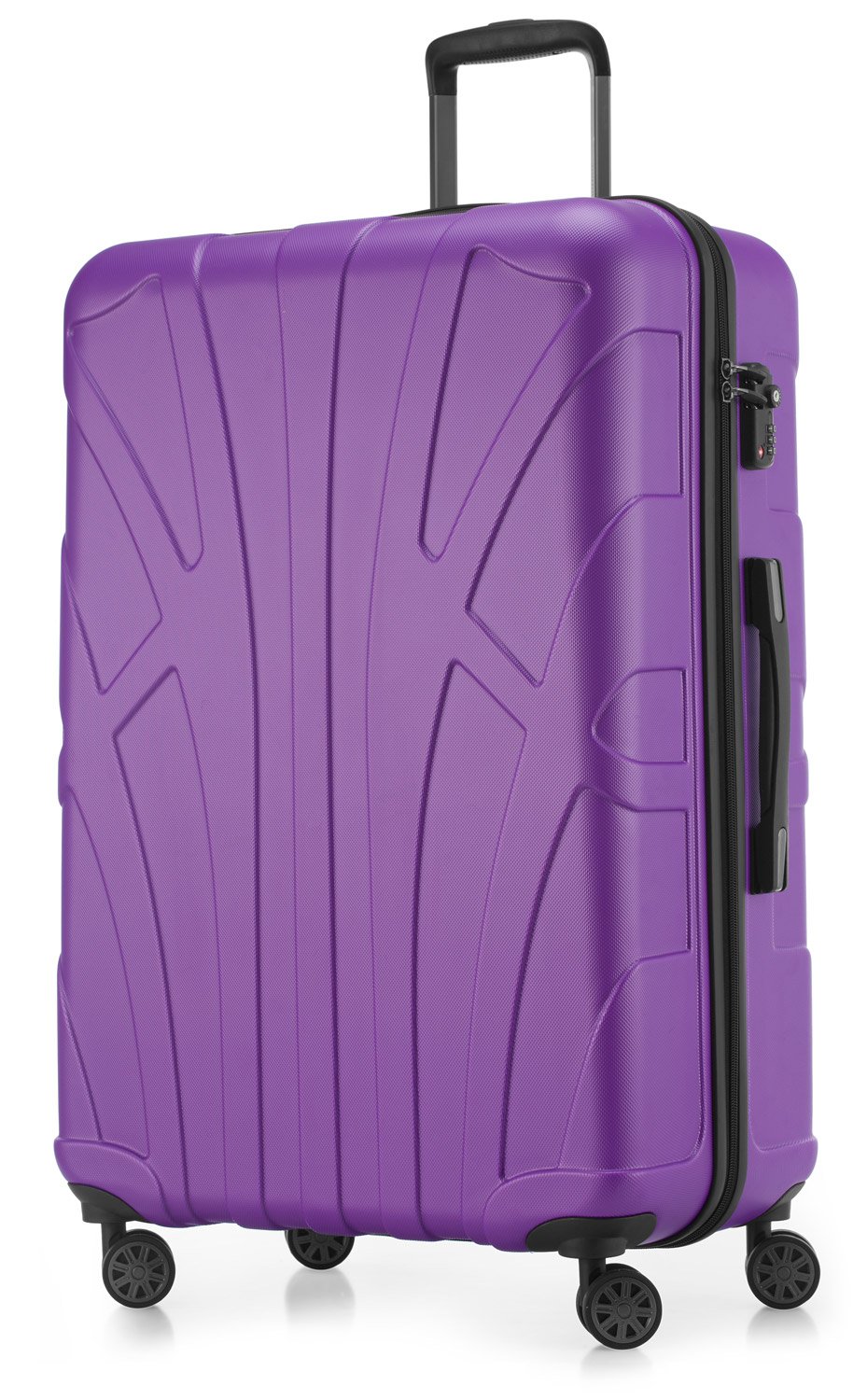 Suitline - Maleta de Mano rígida, Trolley 4 Ruedas, TSA, 55 cm, Aprox. 34 litros, 100% ABS Mate, Azul Oscuro — view 115