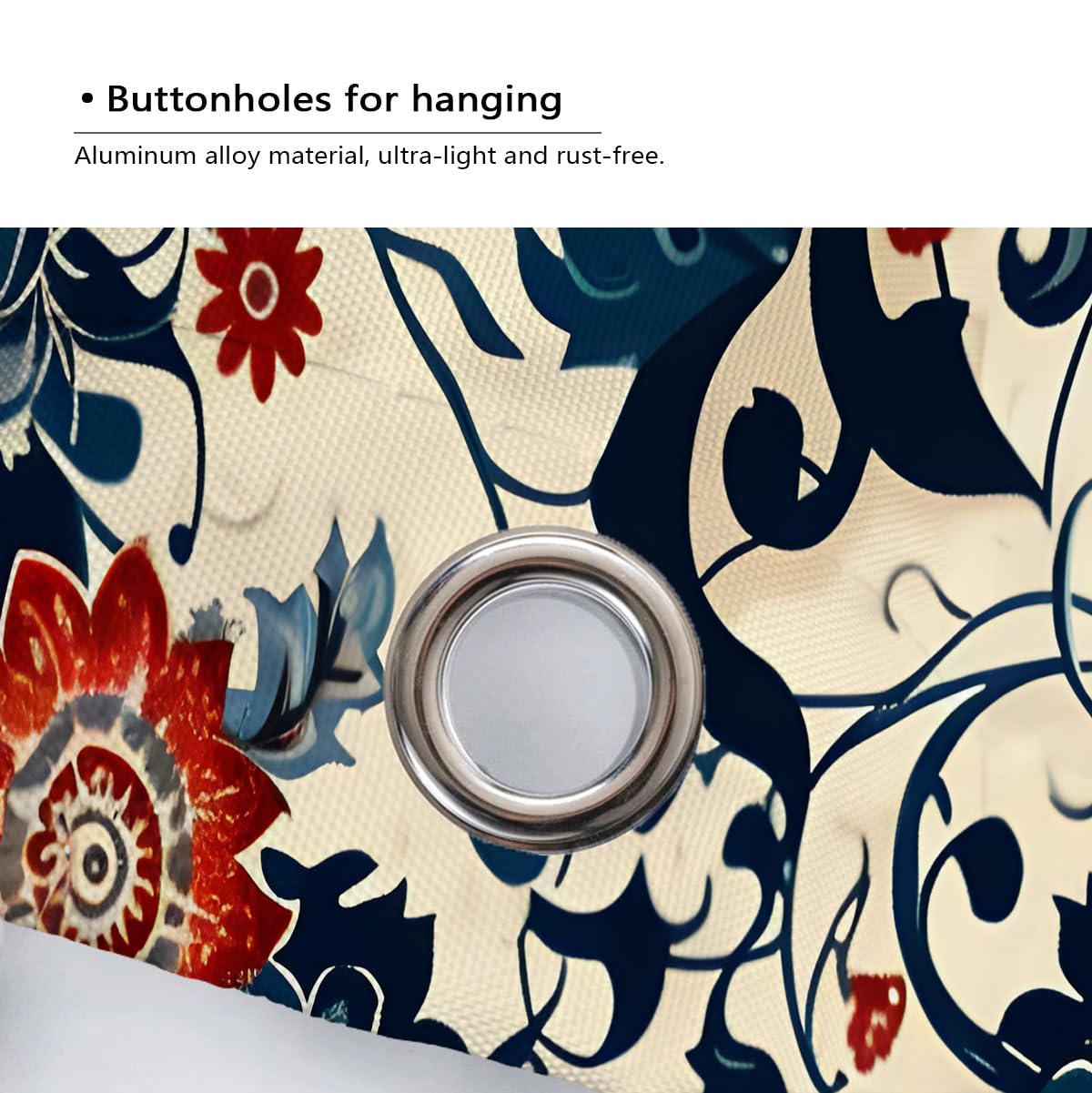 Boho-Medaillon Duschvorhang Vintage-Baddeko 180 x 220 cm