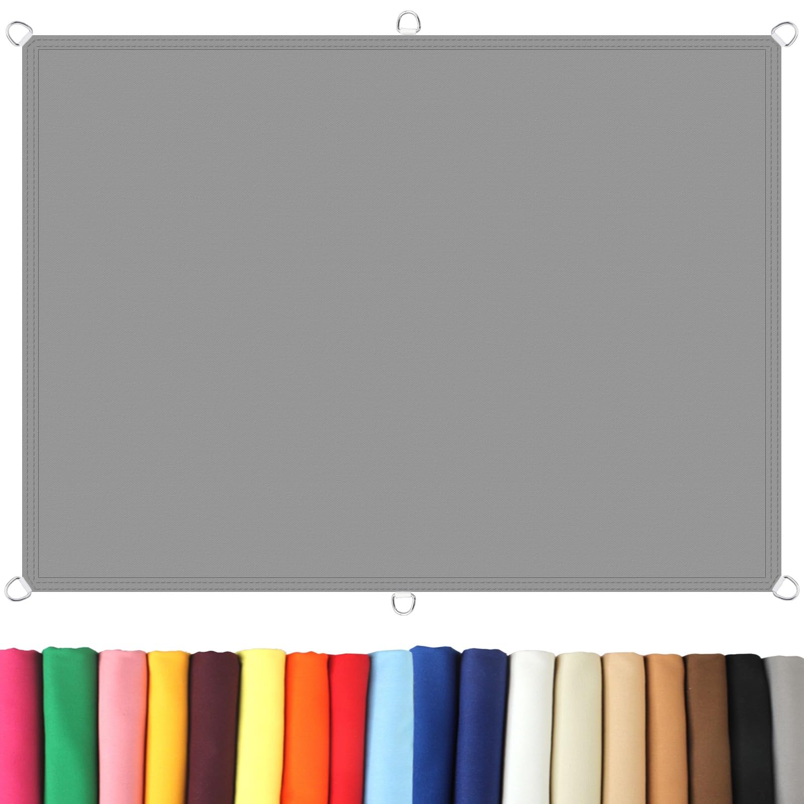 Toile pare-soleil 100% ombrage 2x5.5m imperméable pour extérieur