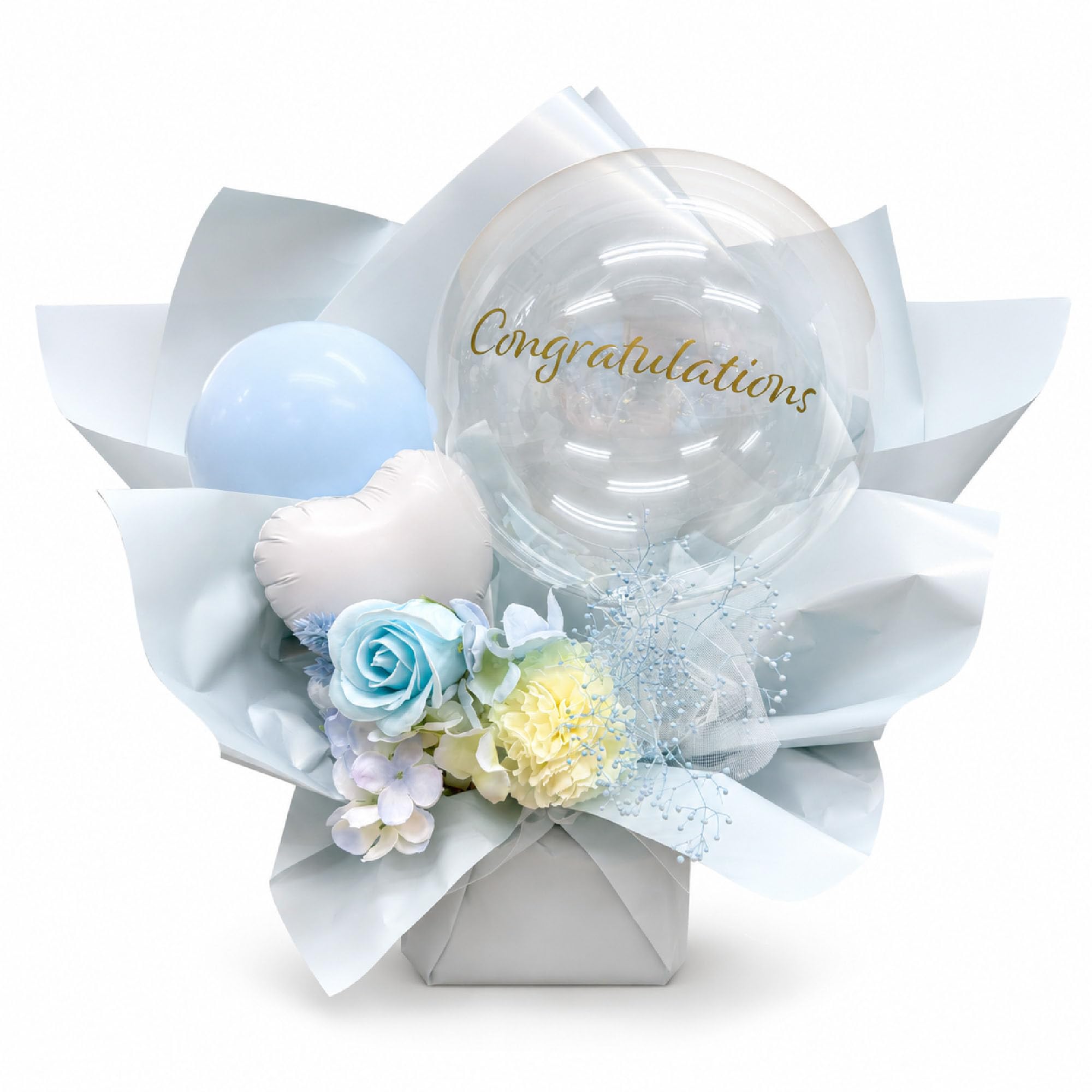 バルーンギフト Amazon | BALLOON-TINO バルーンギフト ソープフラワー 結婚祝い 出産