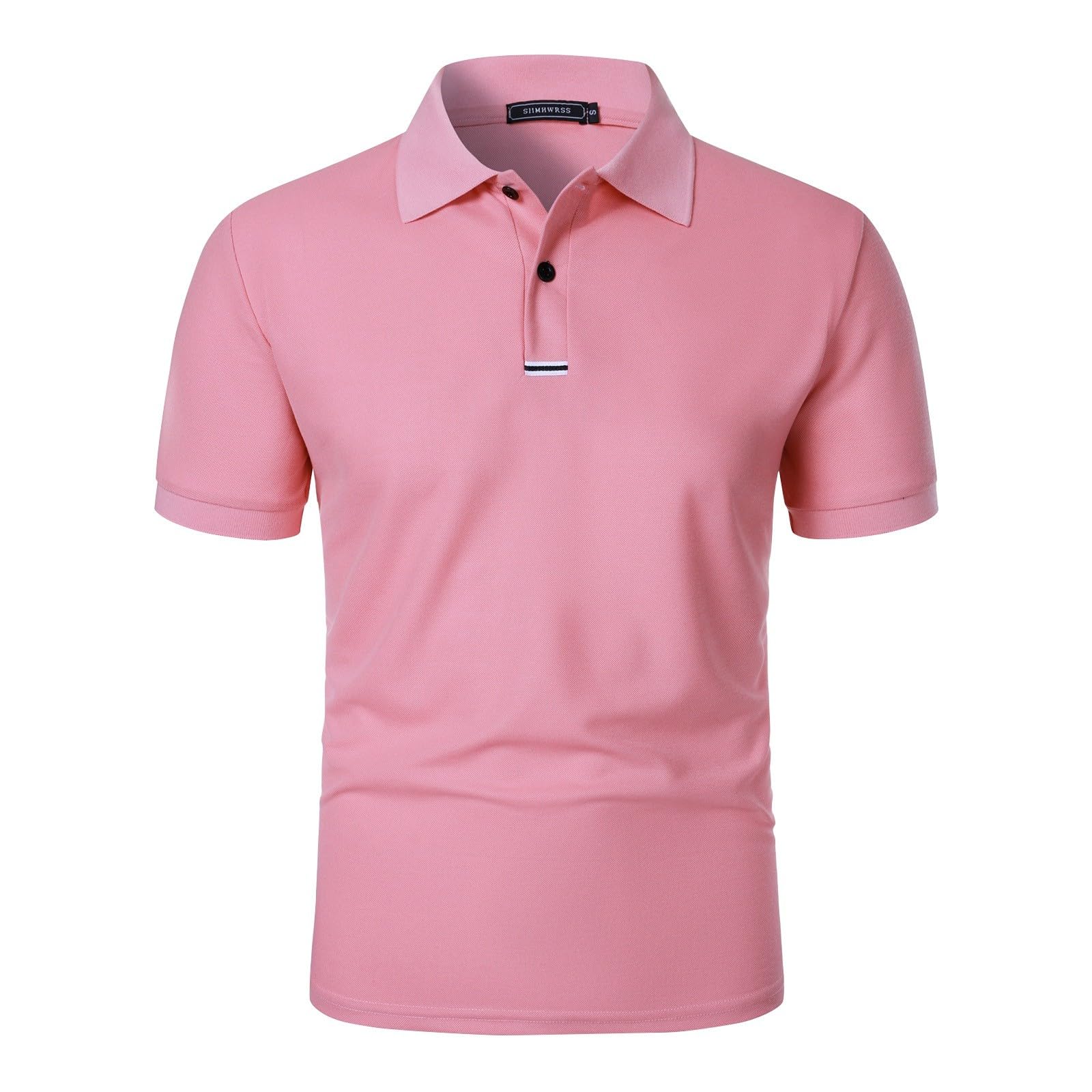 MOKBAY Polo Hombre Manga Corta Elásticas Gym Running Deportivo Basica Camisetas Manga Corta Hombre Verano Casual Fitness Slim Fit Camisas
