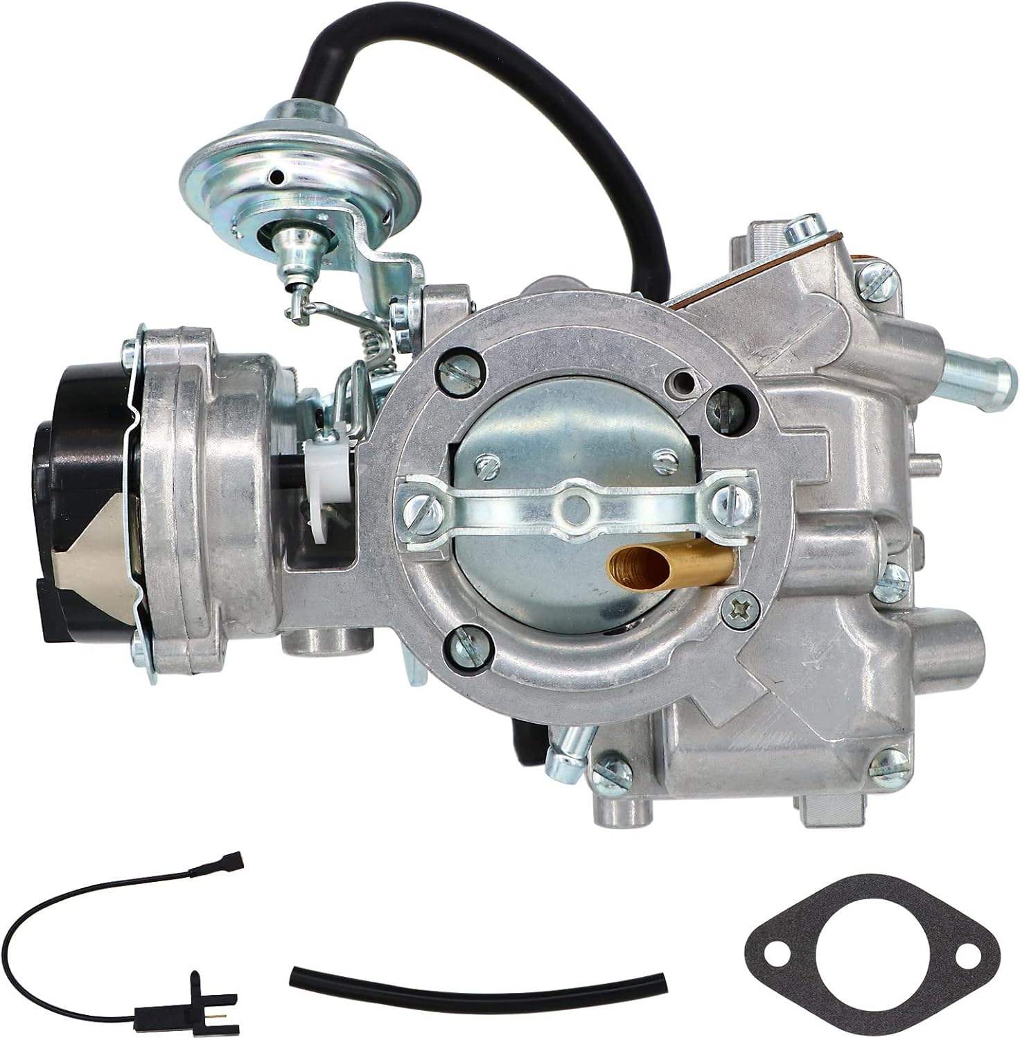 1 Barrel Carburetor for F100 F150 F250 F350 Ford 4.9L 300 Cu 4.1L 250 Cu 3.3L 200 Cu 1965-1985 Carter YF type carb YF C1YF 6 Cylinder Ford Fairmont Broncos GranadaCarb D5TZ9510AG with Electric Choke