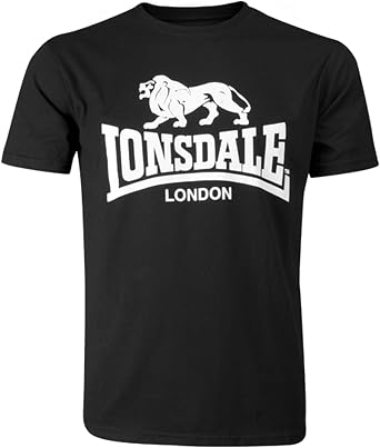 Lonsdale Mens Classic Lion Logo Crew Neck T-Shirt Regular-Fit