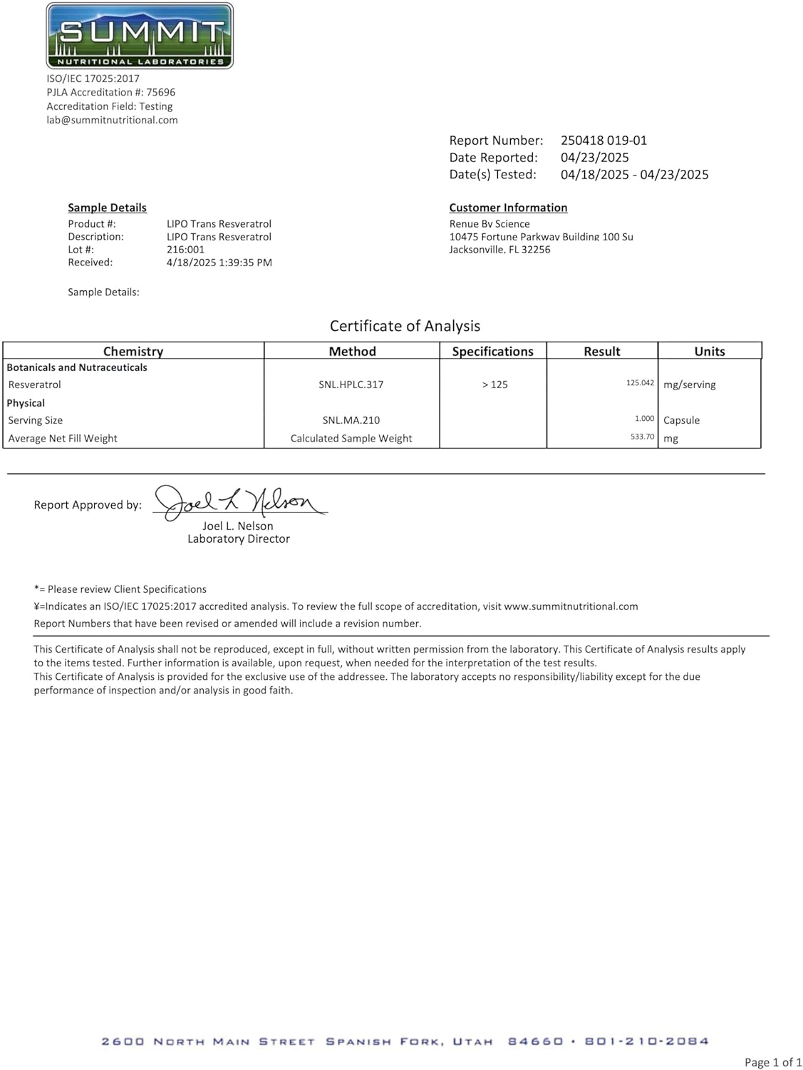 Renue By Science Resveratrol | High Strength Liposomal Resveratrol Supplement | 90 Trans Resveratrol Capsules - 125mg Reservatrol per Serving | Non-GMO | Made in The USA Third-Party Tested - Image 4