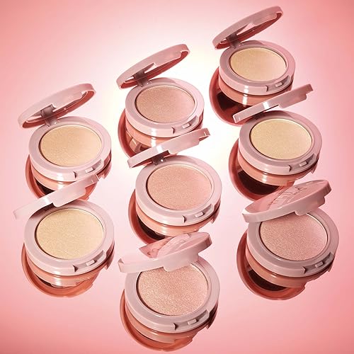Miniatura 3 de Mally Beauty Positive Radiance Skin Perfecting Highlighter, fórmula luminosa en polvo líquido, rosa perlado