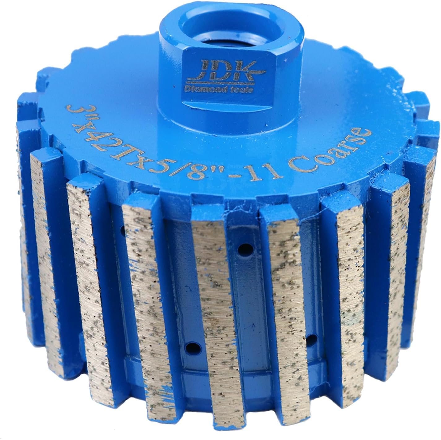 3 Inch Drum Wheel Segmented Zero Tolerance for Grinding Granite Marble Engineering Stones Concrete Sink Hole with 5/8’’-11 Thread (3 Inch,Segmented)