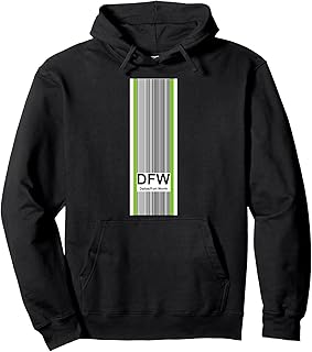 Airline Baggage Tag - DFW Pullover Hoodie