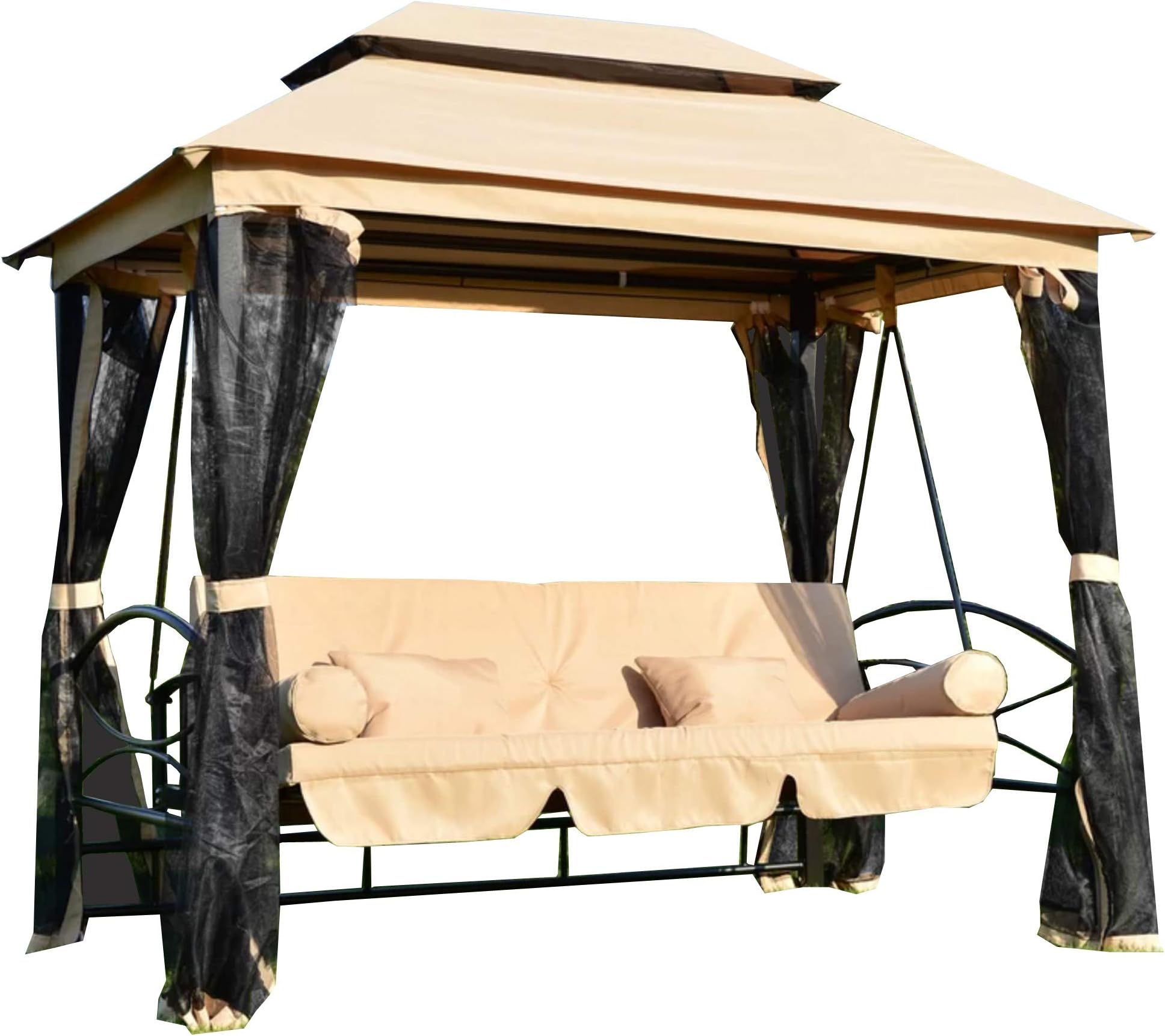 Garden Winds 交換用キャノピートップカバー デボラガゼボスイング用 - リップロック350