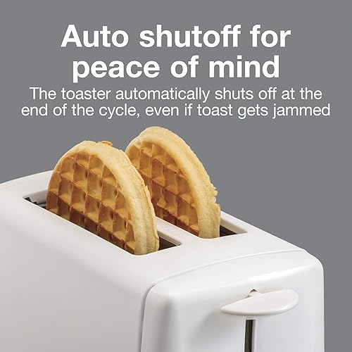 Miniatura 3 de Proctor Silex Tostadora de 2 rebanadas con selector de sombra, refuerzo de tostadas, bandeja de migas deslizable, cierre automático y botón de