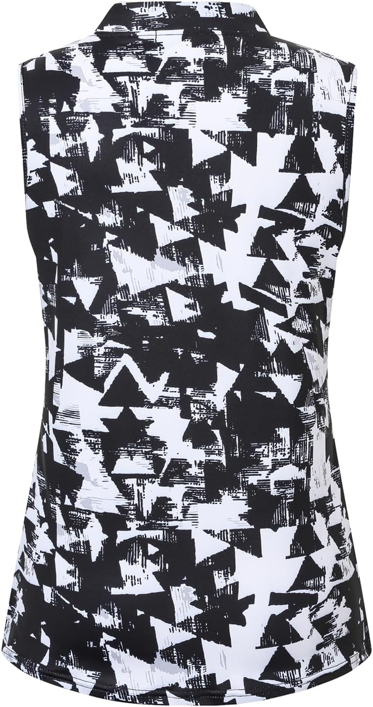 Womens Sleeveless Golf Shirts Moisture Wicking Tennis Polo Workout Tops - Image 3