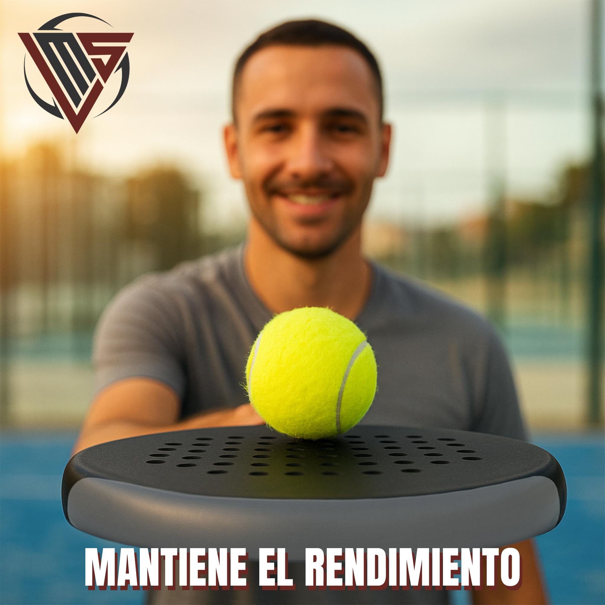 Protecteur pour raquette de padel transparent autocollant 35 x 370 mm
