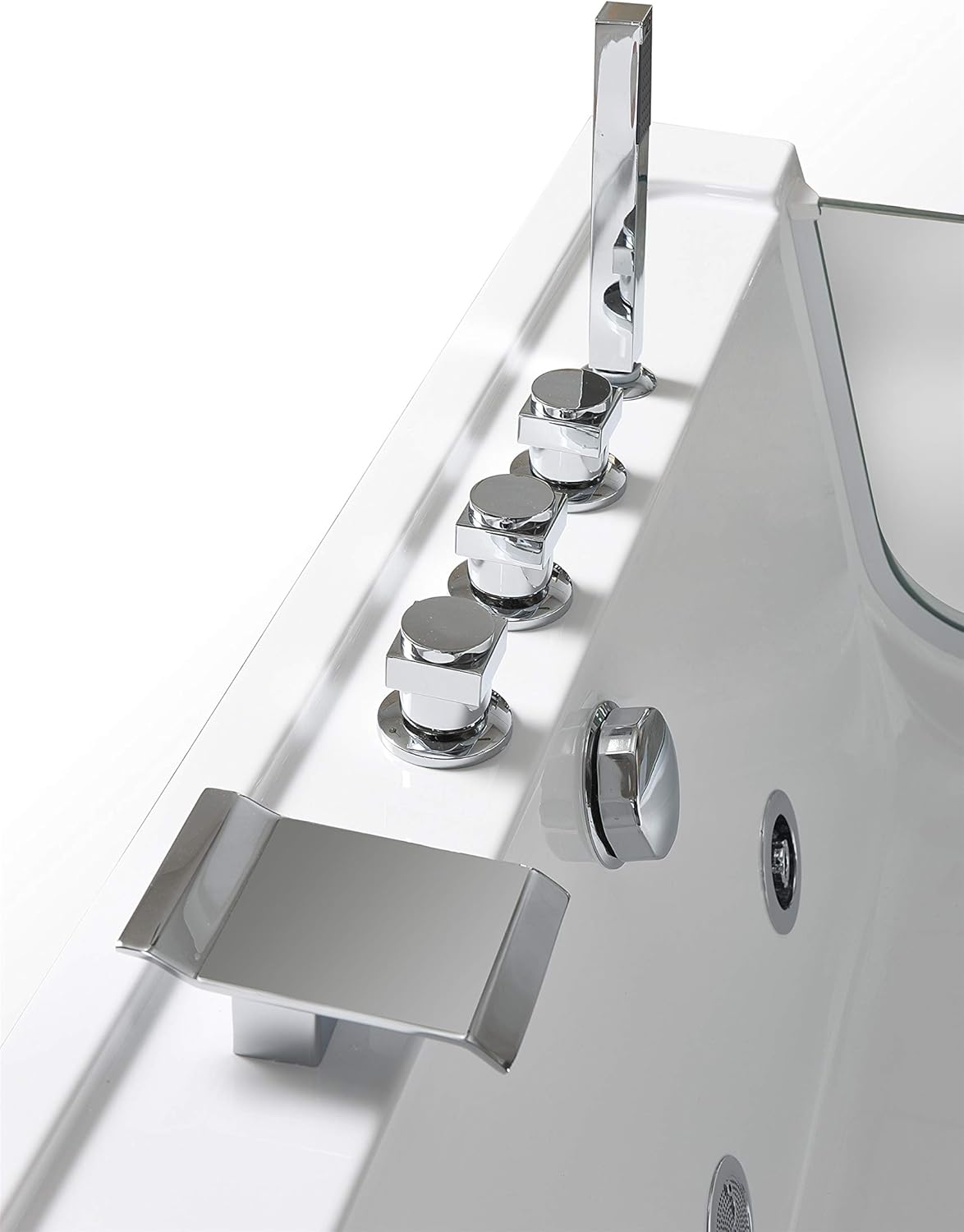 Whirlpool bathtub hydrotherapy Hot tub 2 persons and 8 water jets 67" - Iris