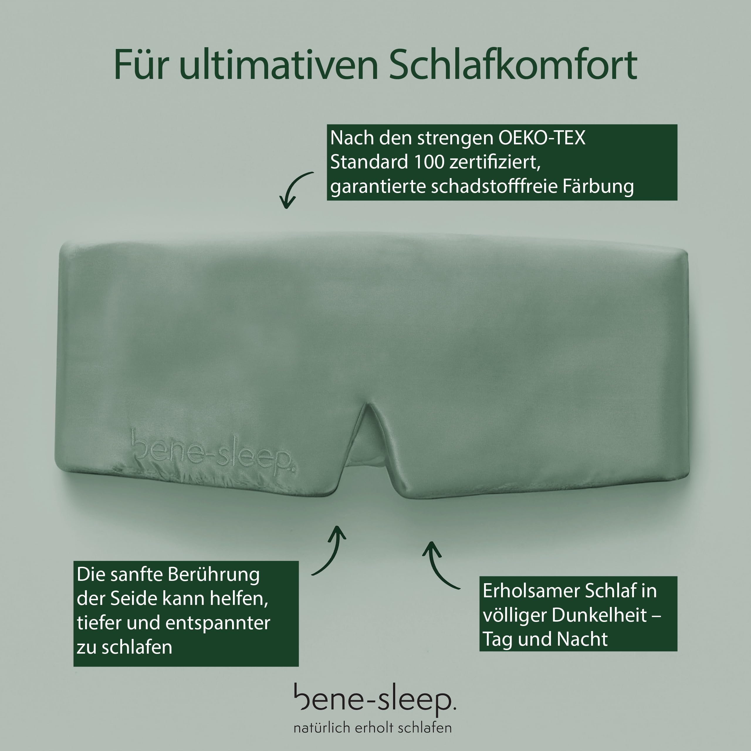 Masque de sommeil en soie de qualité supérieure - 100 % étanche à la lumière - Rembourrage doux pour les nuages - Lunettes pour un sommeil réparateur - Doux pour la peau et luxueux - Pour