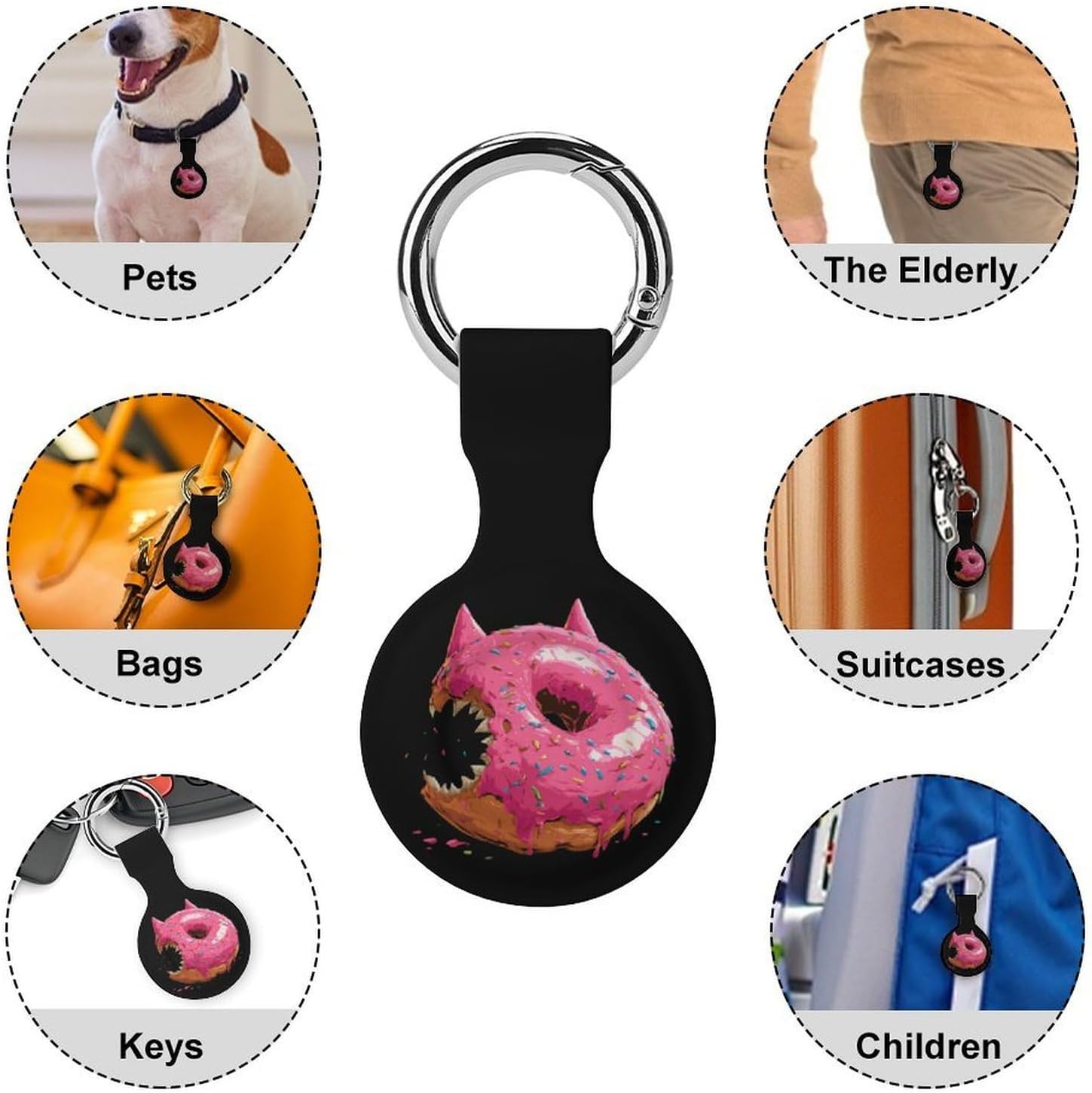 Monster Donut Protective Case Shockproof Cover 1PCS image 3