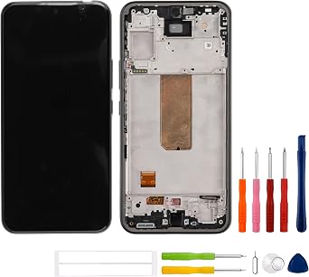 [with Frame] SWARK New TFT LCD Display for Galaxy A54 SM-A546U, SM-A546U1 Touch Screen Digitizer Assembly Replacement with Upgraded Repair Tools Kit-NO Fingerprint Function